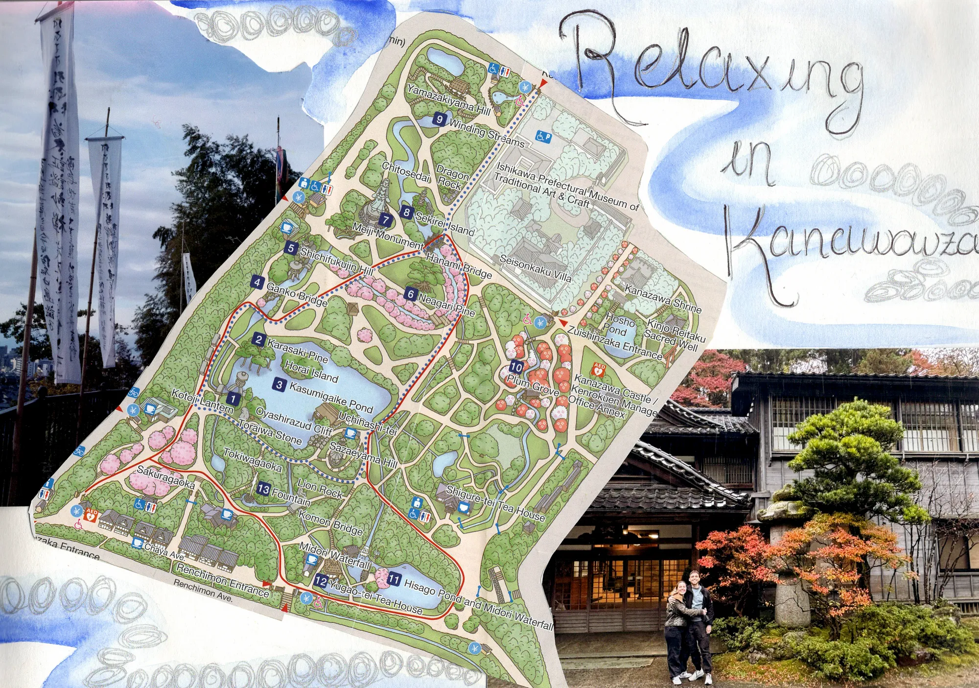 Relaxing in Kanazawa, Japan