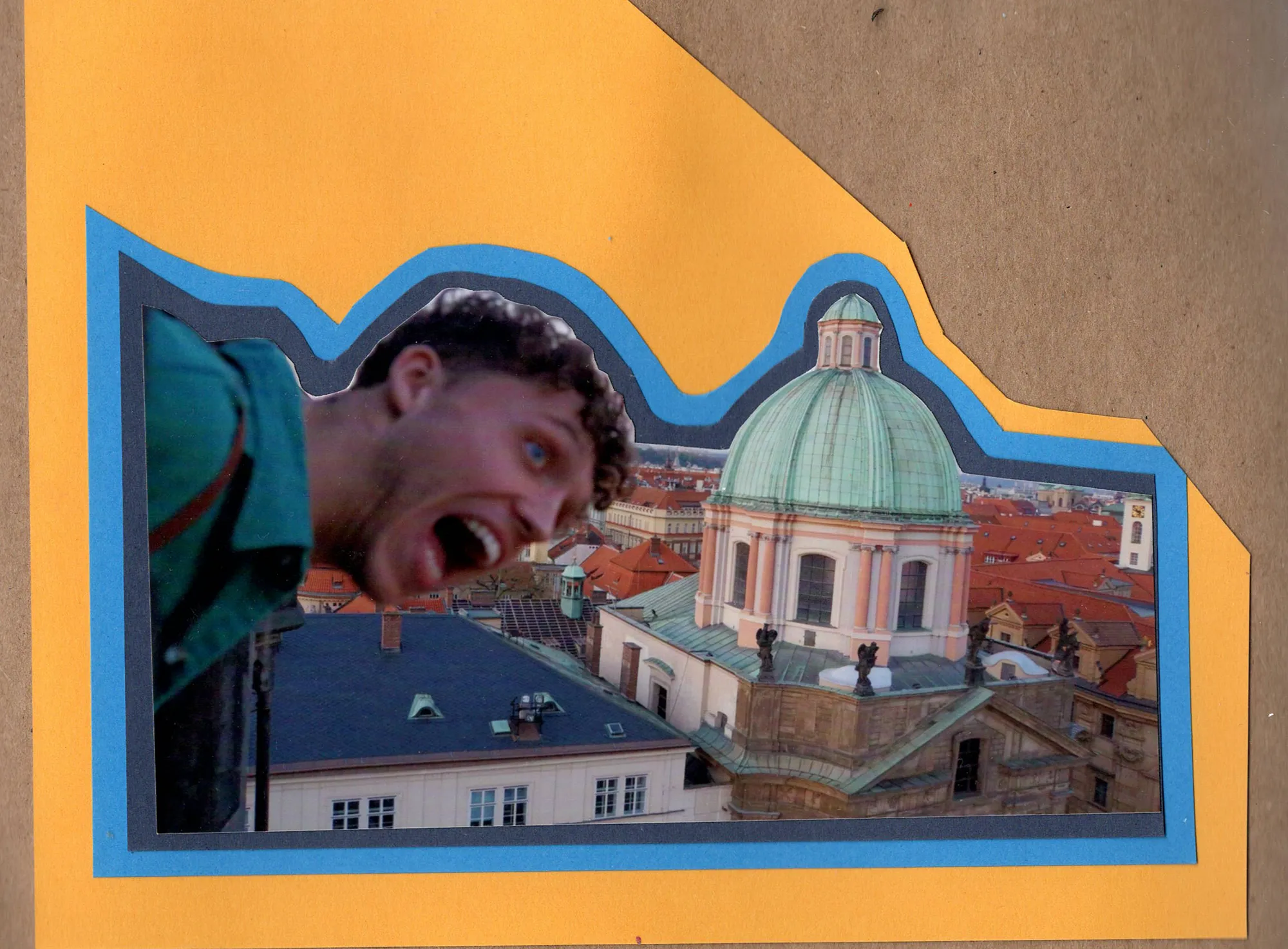 Rooftop photobomb