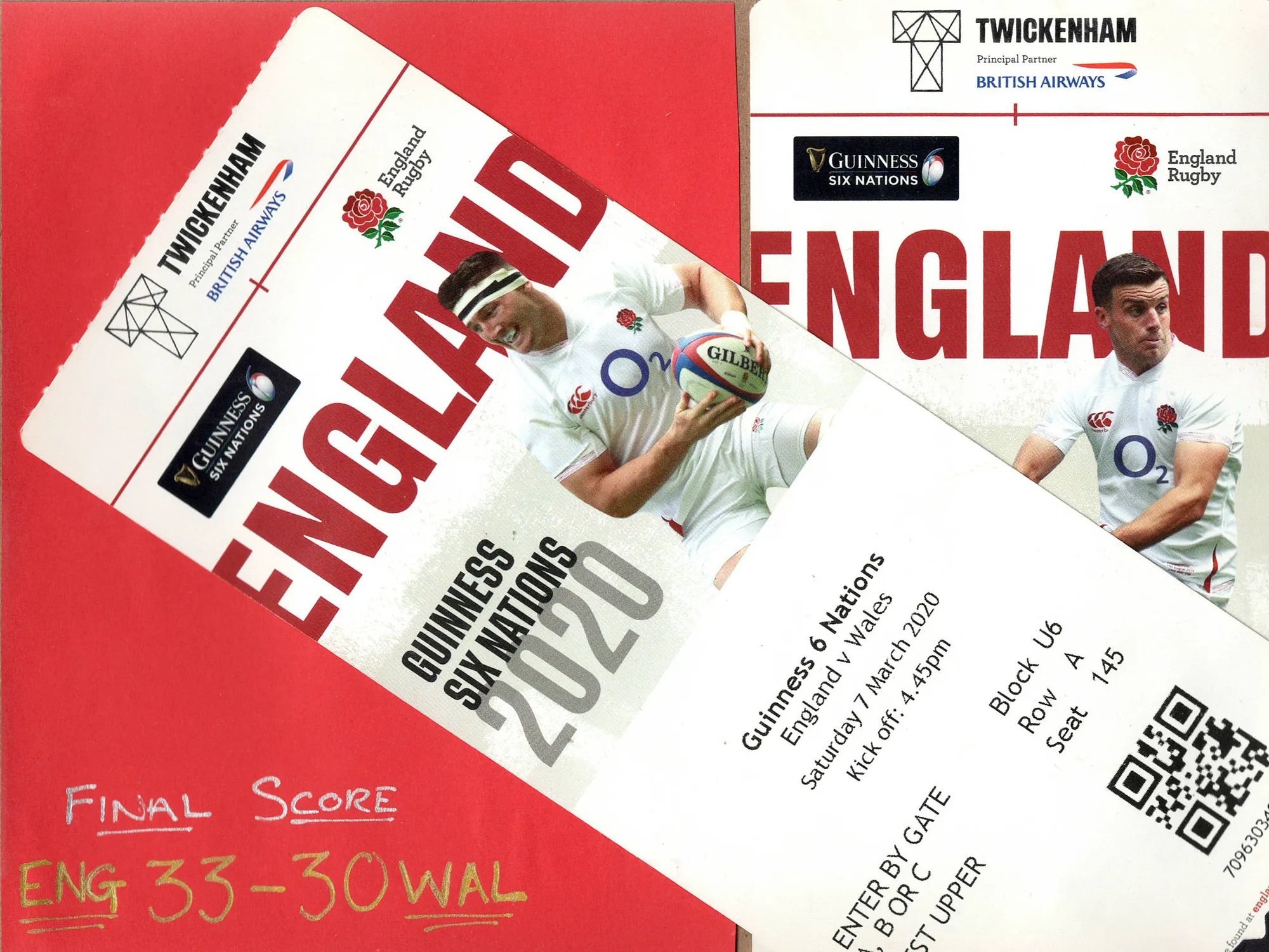 Final score: ENG 33-30 WAL