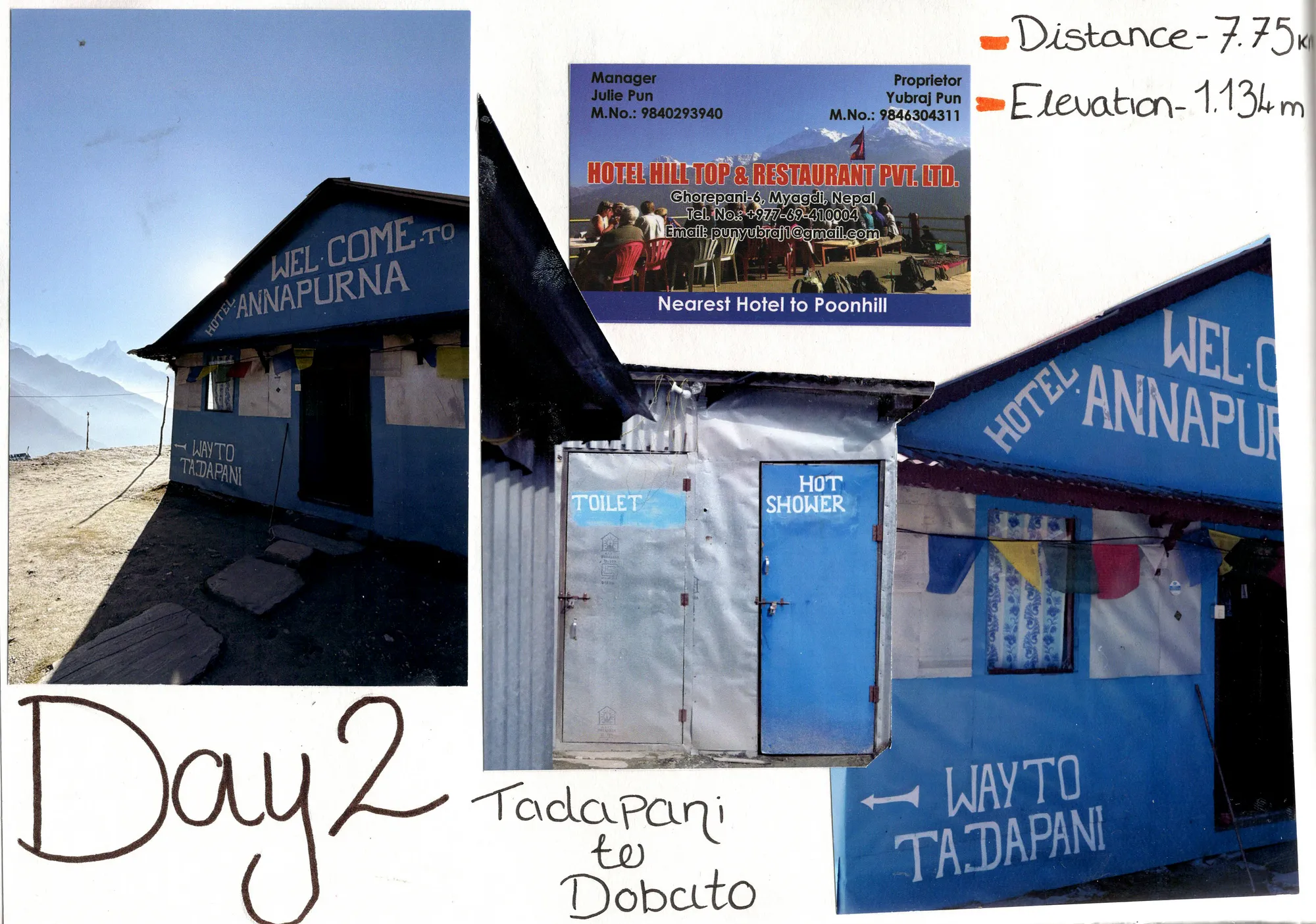 Day 2: Tadapani to Dobato, Nepal
