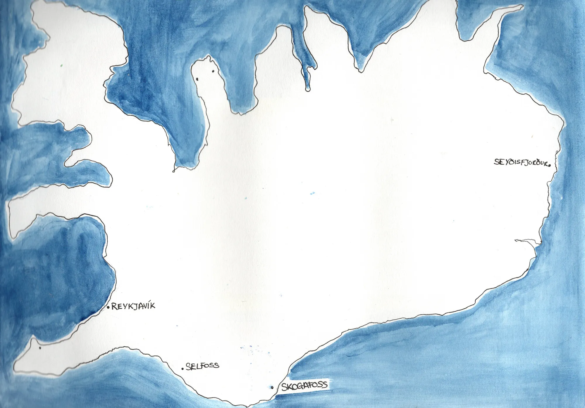 Iceland map