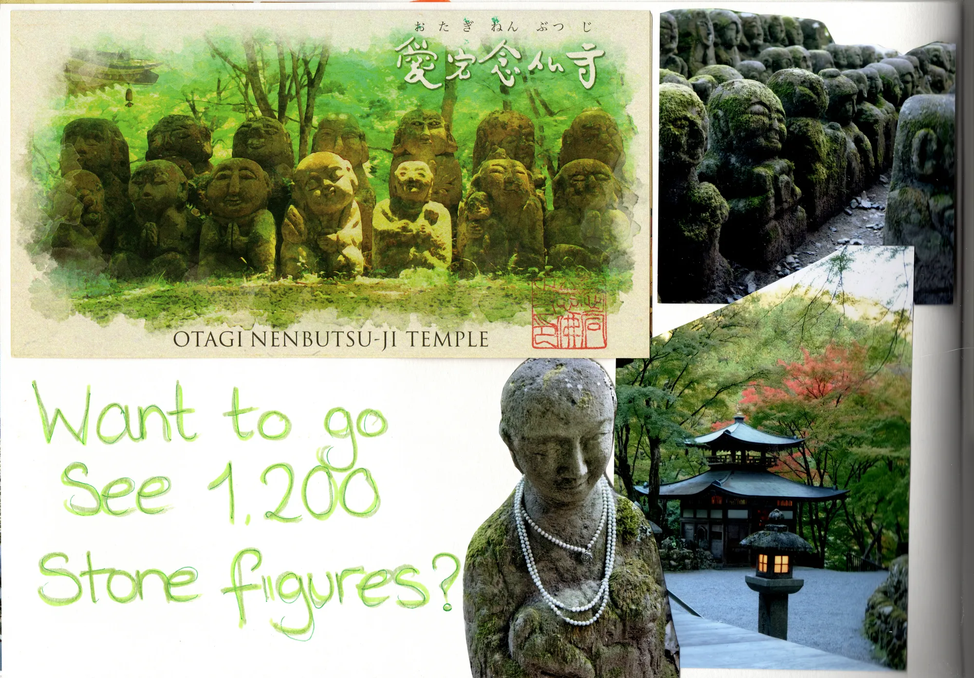 1,200 stone figures, Japan