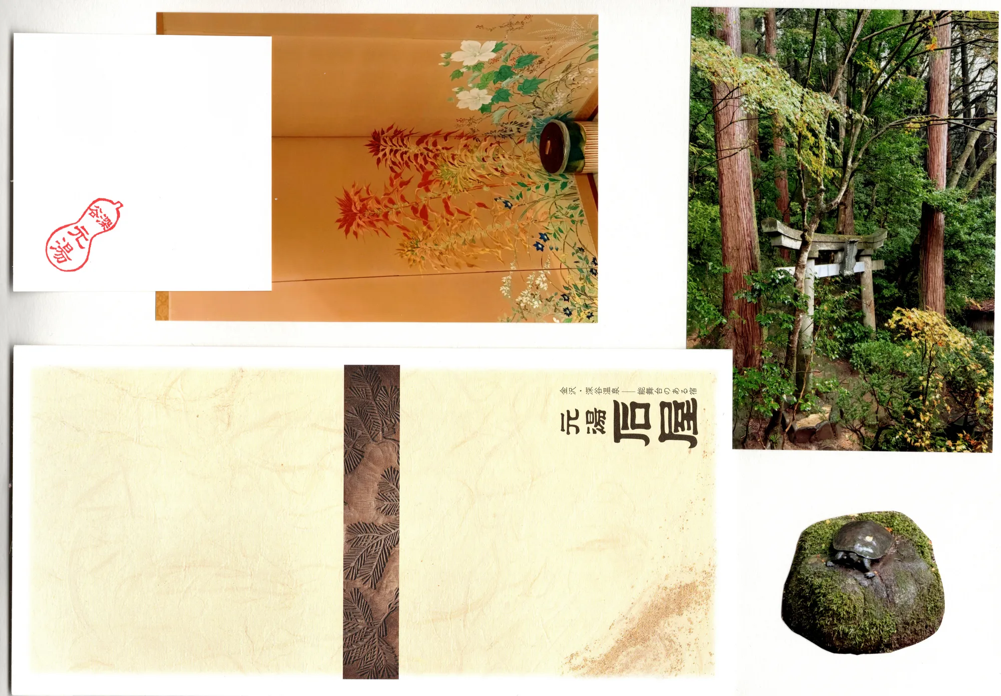 Torii in cedar grove, Japan