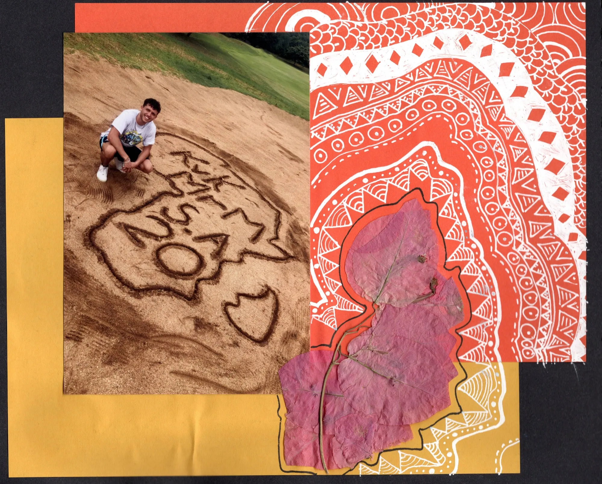 Sand drawing, South Africa