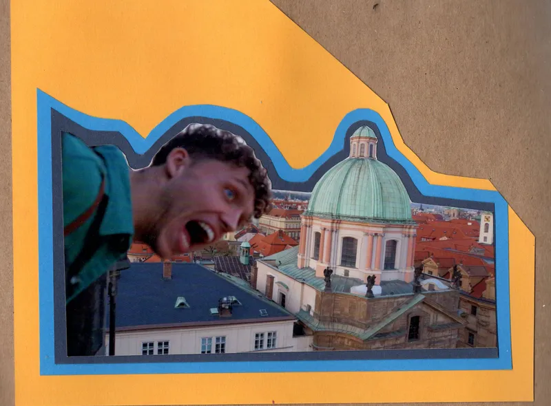 Rooftop photobomb