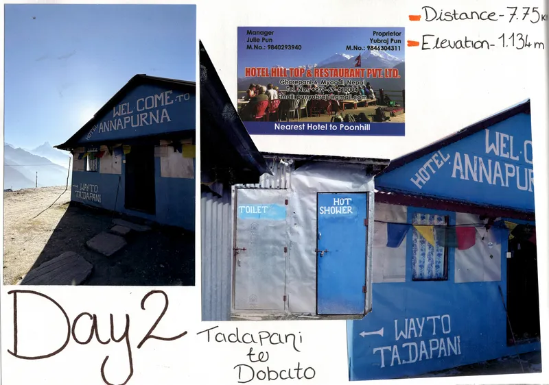 Day 2: Tadapani to Dobato, Nepal